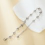 Keepsake Breast Milk Resin Round Bezel Blank Bracelet Settings,4MM 12 Stones Stainless Steel Bracelet Supplies 1900328