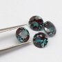 Lab Grown Alexandrite Faceted Gemstone,Round Color Change Stone,June Birthstone,DIY Loose Gemstone Supplies 4110200