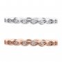Art Deco Full Eternity Ring,Marquise Stackable Ring,Solid 925 Sterling Silver Rose Gold Plated Stacker Ring,DIY Ring Supplies 1294537