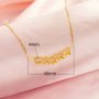 5 Stones 6MM Round Prong Pendant Settings,Solid 14K 18K Gold Necklace,DIY Jewelry With Necklace Chain 16''+2'' 1411465