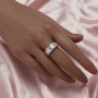 Keepsake Breast Milk Resin Rhombus Bezel Ring Settings,Solid 925 Sterling Silver Ring,Men's Ring,DIY Ring Supplies For Gemstone 1294834
