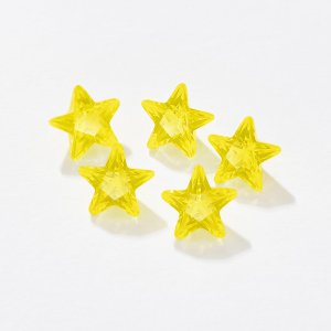 8MM Faceted Yellow Star Lumogarnet,Fluorescent Ce YAG,Yttrium Aluminum Garnet,Loose Gems,Manmade Crystal,UV Blacklight Dayglow 4160081