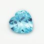 5Pcs March May December Birthstone Heart Faceted Cubic Zirconia CZ Stone DIY Loose Stone Supplies 4130020-2