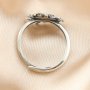 8MM Round Keepsake Breast Milk Resin Ring Settings Sun Antiqued Solid 925 Sterling Silver Adjustable DIY Ring Bezel Supplies 1212083