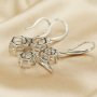 1Pair 5-8MM Round Solid 925 Sterling Silver DIY Prong Hook Earrings Settings Bezel 1702196