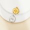 2MM Round Bezel Stainless Steel Pendant Settings,Yellow Gold Silver Flower Pendant Charm,Art Deco Flower Pendant,DIY Pendant Blank Supplies 1431514