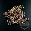 50pcs 22gauge 0.64x3.5mm rose gold filled high quality color not tarnished single jump ring DIY jewelry supplies findings jumpring 1543001