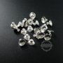 50pcs 8mm silver plated brass glass dome cover cap DIY bail supplies findings 1532014