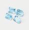 Natural Emerald Cut Rectangle Faceted Sky Blue Topaz Gemstone November Birthstone DIY Loose Semi Precious Gemstone DIY Jewelry Supplies 4170017