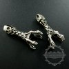 6pcs 15x40mm vintage style antiqued silver plated brass skull steam punk DIY pendant charm supplies 1830075