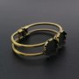 1Pcs Vintage Style Brass Bronze 20MM Round Crown Bezel Bracelet Bangle Settings DIY Supplies 60MM Diameter 1900231