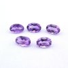5Pcs Oval Purple Amethyst February Birthstone Faceted Cut Loose Gemstone Natural Semi Precious Stone DIY Jewelry Supplies 4120123