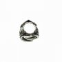 1Pcs 15X20MM Oval Cabochon Bezel Steam Punk Dragon Claw Heavy Antiqued Solid 925 Sterling Silver Adjustable Ring Settings 1223091