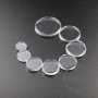 50pcs 20mm round flat transparent glass cabochon DIY supplies 4110152-