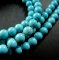 1 string 15inch 8MM round dyed blue TURQUOISE stone loose beads DIY jewelry findings 3010030