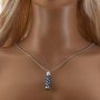 Hollow Wave Aroma Diffuser Pendnat Necklace Stainless Steel Perfume Diffuser with Sponge 1190076
