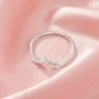 Curved Moissanite Stackable Ring,Solid 14K 18K Gold Ring,Elegant Pave Moissanite Stacker Ring,Stackable Ring,DIY Ring Supplies 1294991