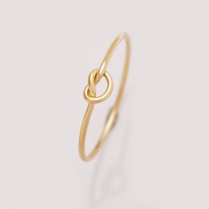 1PCS 1MM Wire Love Knot 14K Gold Filled Ring,Minimalist Ring,Gold Filled Thin Knot Ring,Stackable Ring,DIY Ring Supplies 1294742