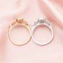 6x8MM Keepsake Breast Milk Resin Pear Bezel Ring Settings,Solid 14K 18K Gold Ring,Art Deco Ring,DIY Ring Supplies 1294638