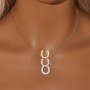 Keepsake Breast Milk Resin Horse Shoe U Bezel Pendant Necklace Settings,Solid 14K 18K Gold Necklace 16''+2'' Extension Chain 1431463