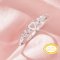 Halo Heart Prong Ring Settings,Solid 14K 18K Gold Ring,Elegant Pave Moissanite Ring,Art Deco Heart Ring,DIY Ring Supplies For Gemstone 1294992