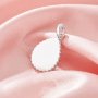 Keepsake Breast Milk Resin Dots Pear Bezel Pendant Settings,Solid 9K 14K 18K Gold Pendant Charm,DIY Pendant Supplies 1431432