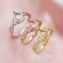 Keepsake 6x8MM Pear Prong Ring Settings for Breast Milk Resin Solid 14K Gold with Moissanite Accents Ring Band 1294306