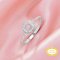 4MM Halo Round Prong Ring Settings,Solid 14K 18K Gold Ring,Vintage Styles Round Moissanite Ring,DIY Ring Supplies For Gemstone 1212139