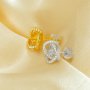 Keepsake Breast Milk Resin Ball Round Pin Studs Earring Settings for 6-7MM Half Drilled Pearl Bead,Solid 925 Sterling Silver Gold Plated Earrings,DIY Earrings Supplies 1706220