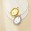 Keepsake Breastmilk Stainless Steel Oval Bezel Pendant,Vintage Styles Art Deco Oval Pendant,Silver Gold Pendant,DIY Pendant Supplies 1421254