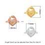 Keepsake Breast Milk Resin Heart Bezel Ring Settings,Mother Baby Love Split Shank Solid 925 Sterling Silver Rose Gold Plated Ring 1294777