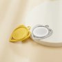 Keepsake Breastmilk Stainless Steel Round Bezel Pendant,Art Deco Round Pendant Charm,Silver Gold Pendant,DIY Pendant Supplies 1411441