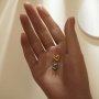8MM Heart Prongs Bezel Pendant Settings,Yellow Gold Plated Stainless Steel Pendant Charm,Minimalist Heart Pendant,Simple Pendant Blank fro Faceted Stone 1431452