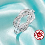 1MM Channel Keepsake Breast Milk Resin Channel Ring Settings,Infinity Solid 925 Sterling SilverRing,Moissanite Art Deco Ring,DIY Ring Supplies 1294930