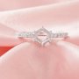 Hexagon Prong Ring Settings,Solid 14K 18K Gold Moissanite Ring,Minimalist Moissanite Ring,DIY Ring Supplies 1294981