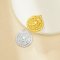 Stainless Steel Round Eye Pendant Charm,Vintage Stainless Steel Eye Pendant,Gold Plated Pendant,DIY Pendant Supplies 1411425