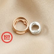 1Pcs 4-8MM Round Bezel 925 Sterling Silver,Rose Gold DIY Cabochon Settings Tray Supplies Findings 1411209