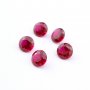 5Pcs Lab Created Round Ruby July Birthstone Red Faceted Loose Gemstone DIY Jewelry Supplies 4110166