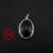 20x27MM Oval Photo Locket Solid 925 Sterling Silver Black Onyx Keepsake Memorial Pendant Charm DIY Necklace Supplies 1122013