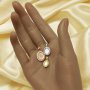 Keepsake Breast Milk Resin Halo Oval Bezel Pendant Blank Settings,Solid Back Solid 925 Sterling Silver Rose Gold Plated Charm,Pave Cz Stone Pendant 1421233