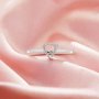 Triangle Prong Ring Settings,Solid 14K 18K Gold Ring,Minimalist Triangle Ring,DIY Ring Supplies For Gemstone 1295093