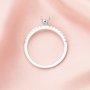 Pear Prong Ring Settings,Simple Bezel Solid 14K 18K Gold Moissanite Ring,Art Deco Ring,DIY Ring Blank Supplies 1294633