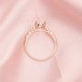 Oval Prong Ring Settings,Stackable Solid 14K 18K Gold Ring,Moissanite Ring Bezel,DIY Luxury Gemstone Ring Supplies 1224151