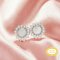 Keepsake Breast Milk Resin 6MM Round Bezel Studs Earrings Settings,Sun Flower Solid Back Solid 14K 18K Gold Earring,DIY Earrings Supplies 1702248