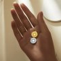 5MM Keepsake Breast Milk Resin Round Bezel Pendant Settings,Vintage Yellow Gold Plated Stainless Steel Pendant Charm,DIY Pendant Blank 1411429