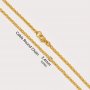 1PCS 14K Gold Filled Necklace Chain,Cable Round Chain,Figaro Chain,Link Paperclip Chain,Simple Necklace Chain,DIY Necklace Supplies 1320040