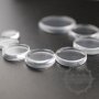 50pcs 14mm round flat transparent glass cabochon DIY supplies 4110152-3