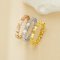 Full Band Star Circle Stacker Ring,Stainless Steel Star Ring,Rose Gold Minimalist Star Ring,Heart Stackable Ring,DIY Ring Supplies 1295016