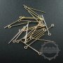 10pcs 22gauge 0.64x25.4mm 14K gold filled high quality color not tarnished eyepin DIY beading jewelry supplies findings 1515008