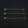 5pcs 3-8CM Extension Chain with Spring Ring Clasp for Necklace Rose Gold Plated Solid 925 Sterling Silver DIY Supplies 1320016